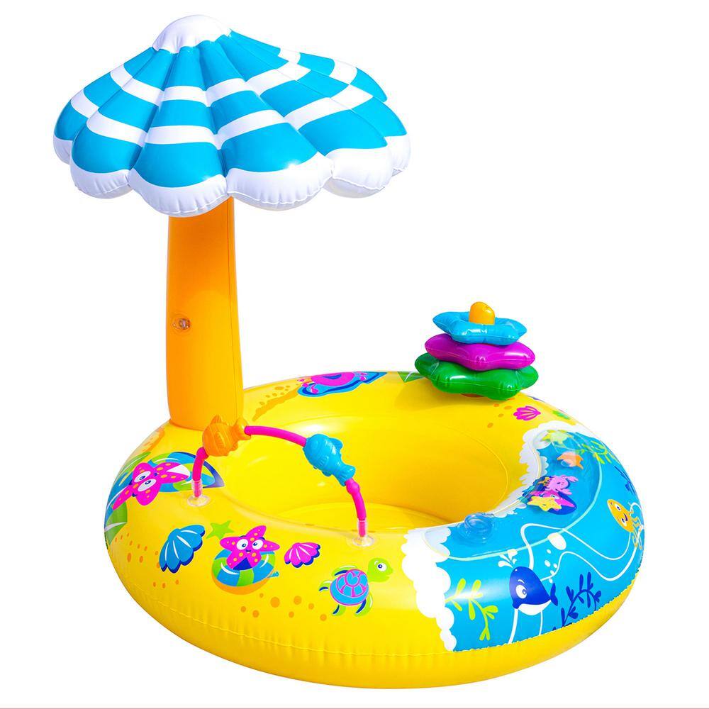 BANZAI Discovery Splash PVC Inflatable Pool Float Seat 03768B The