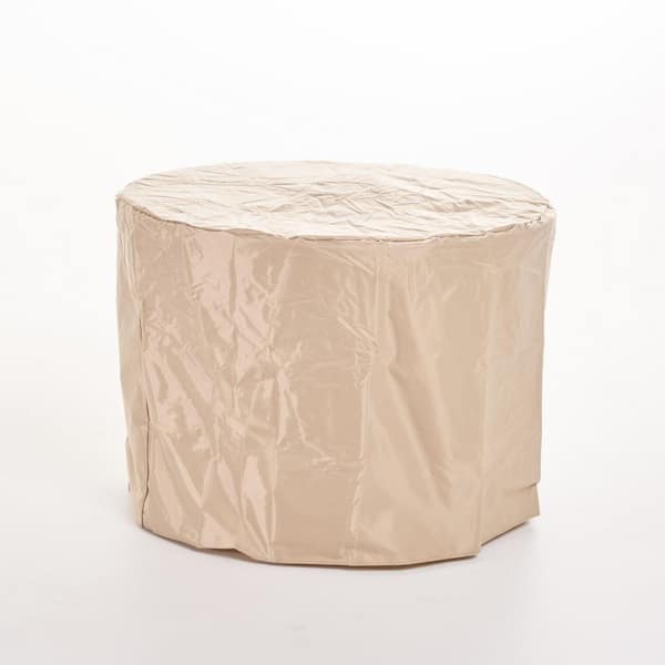 Stillwater 34.5 in. x 24 in. Dark Brown Circular Gas Outdoor Patio Firepit
