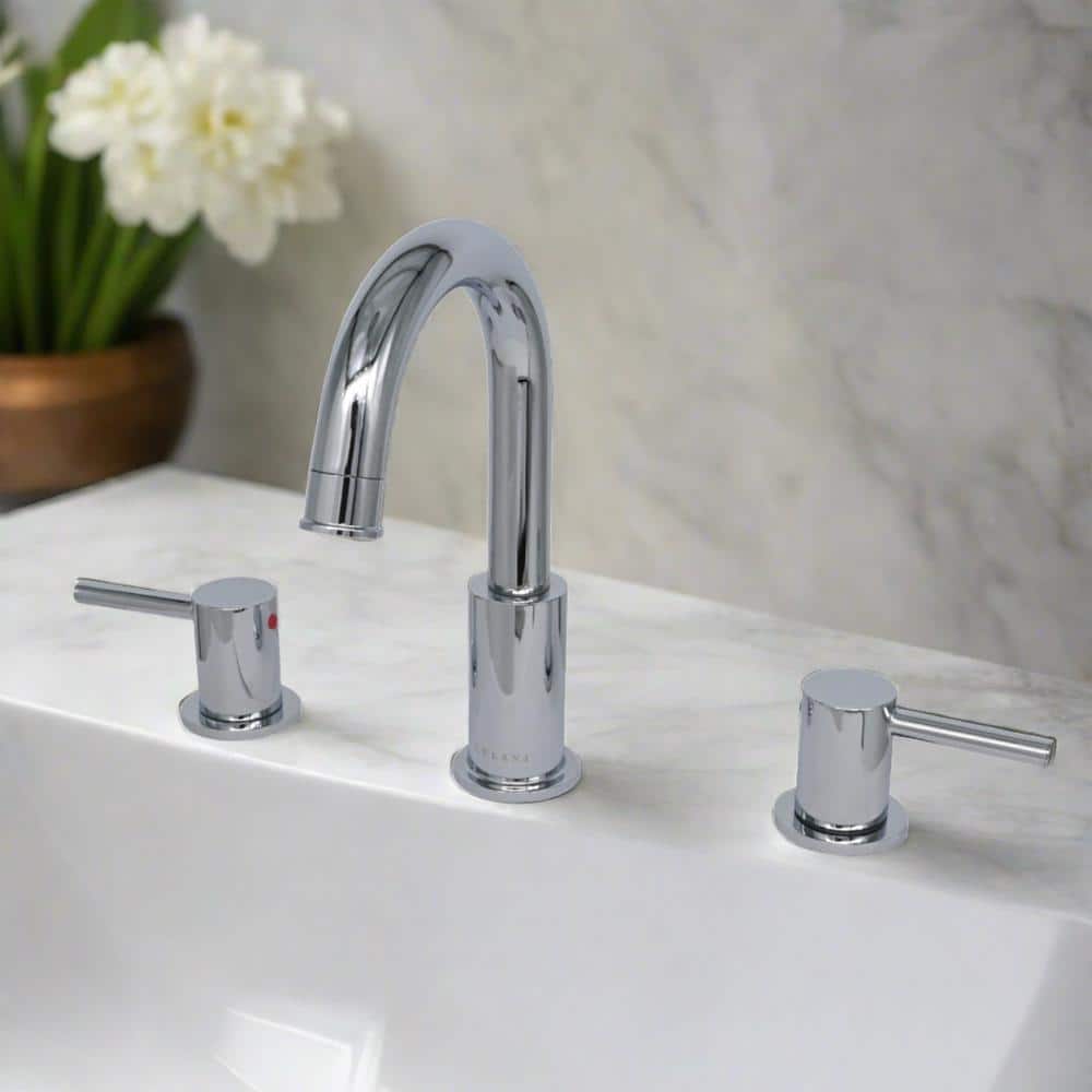 St. Lucia Chrome 2-Handle Widespread Bathroom Faucet