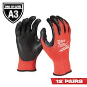 X-Large Red Nitrile Level 3 Cut Resistant Dipped Work Gloves (12-Pack)