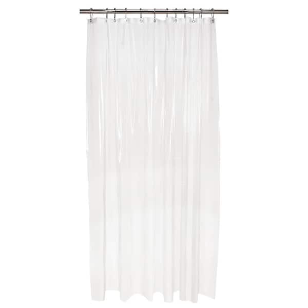 Bath Bliss 9G Mildew Resistant 70 in. W x 72 in. L Clear Shower Curtain Liner