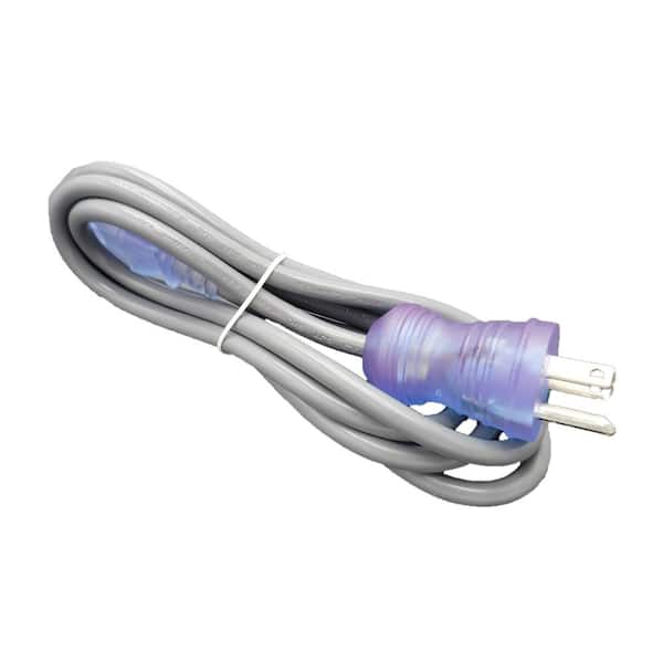 Micro Connectors, Inc 6 ft. 18/3 10 Amp Gray Medical Grade Hospital AC Power Cord (NEMA 5-15PHG to IEC-60320-C13)