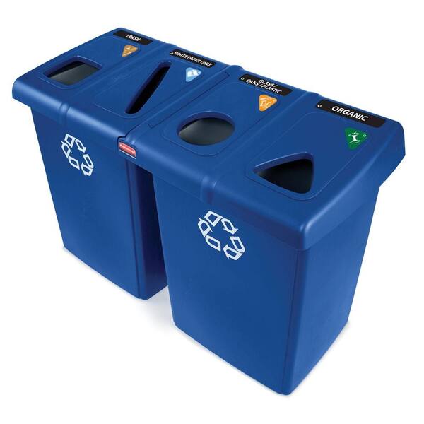 Rubbermaid Commercial Products Glutton Recycling Station