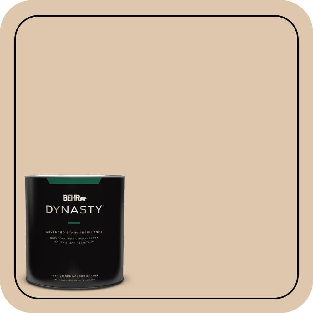 1 qt. #N260-2 Almond Latte Semi-Gloss Enamel Interior Stain-Blocking Paint & Primer price history on PriceWatchPro