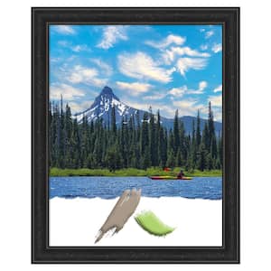 Shipwreck Opening Size 22 in. x 28 in. Black Narrow Picture Frame