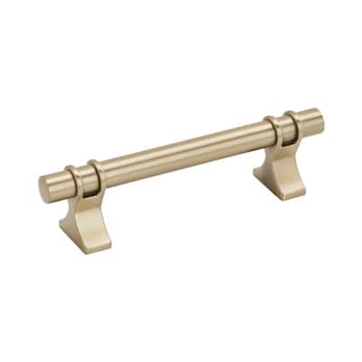 Davenport 3-3/4 in. (96mm) Classic Golden Champagne Bar Cabinet Pull