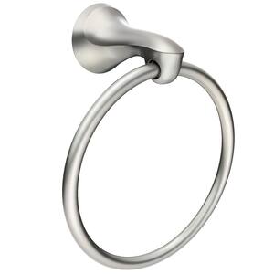 Darcy Towel Ring in Brushed Nickel