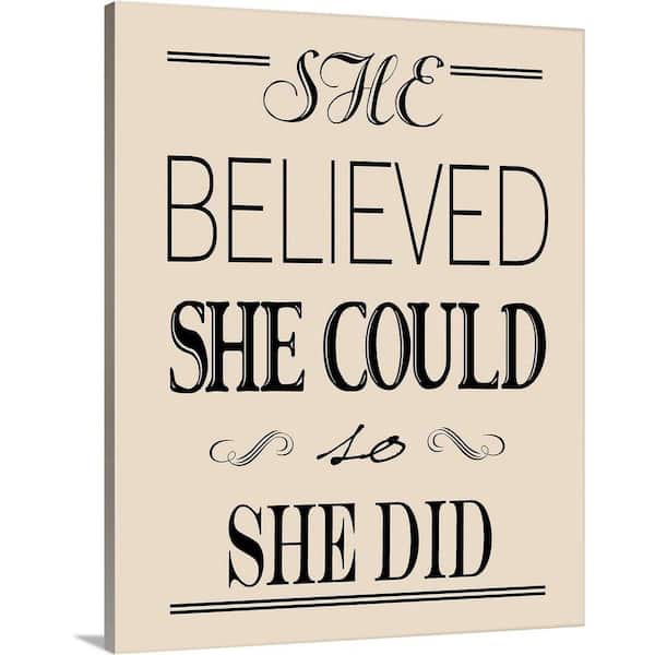 GreatBigCanvas 16 in. x 20 in. "Believed" by Jo Moulton Canvas Wall Art