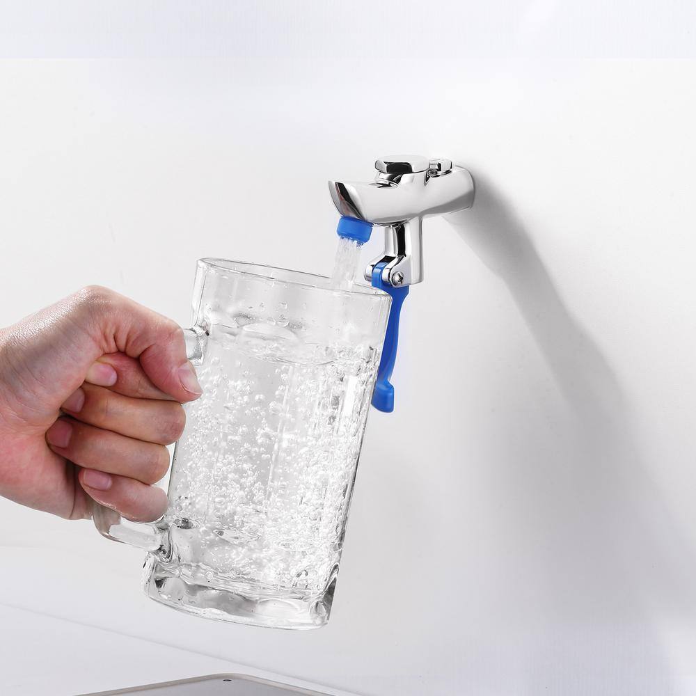 Chrome Wall Mounted Single Handle Pot Filler Faucet
