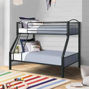 Beatty Black Finish Twin/Full Metal Bunk Bed