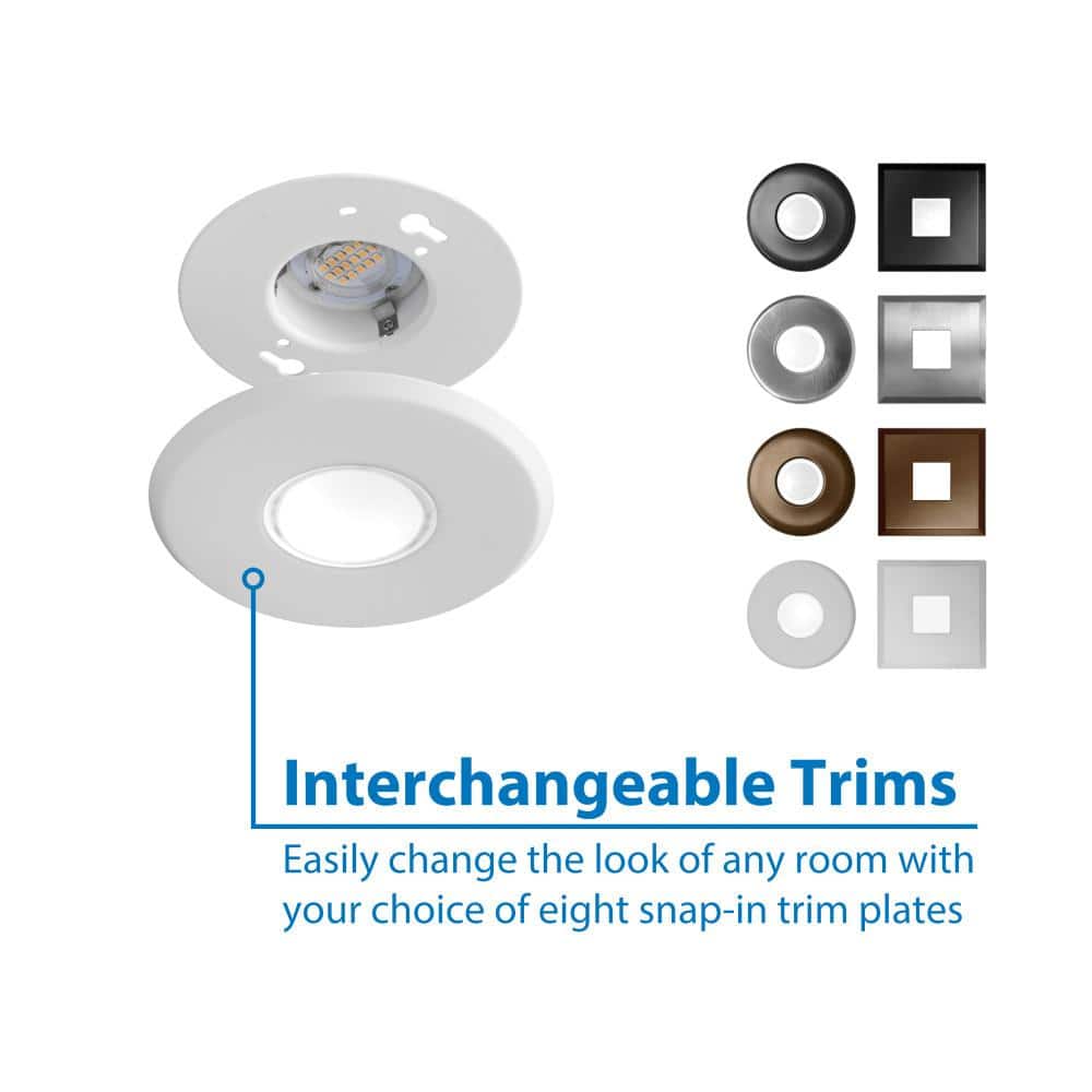 Sleek Satin White 4" LED Flush Mount Ceiling Light, Energy-Efficient
