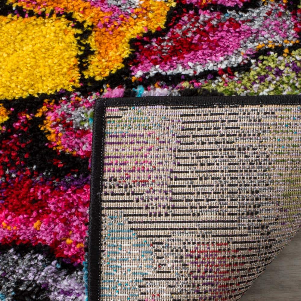 Fiesta Multi-Color Abstract Shag Area Rug