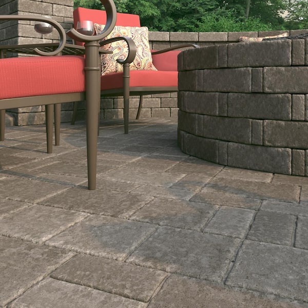 Pavestone - RumbleStone Rec 10.5 in. x 7 in. x 1.75 in. Greystone Concrete Paver (192 Pcs. / 98 Sq. ft. / Pallet)