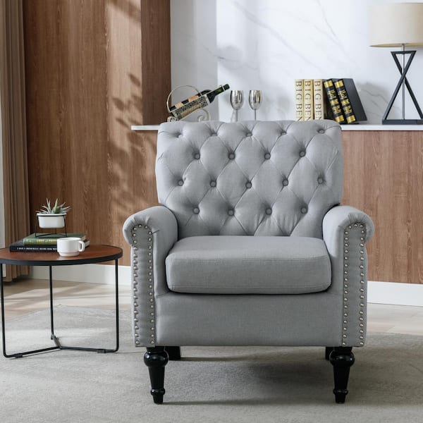 Light gray best sale accent chair