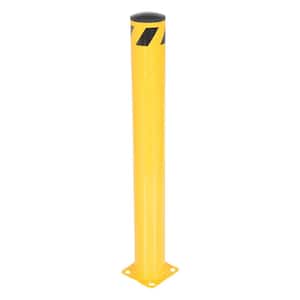 48 in. X 5.5 in. Yellow Steel Pipe Safety Bollard