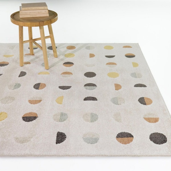 Waning Rust 8 ft. x 10 ft. Geometric Dots Area Rug