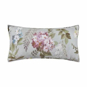 Sakura Cotton Quilted Boudoir Decorative Throw Pillow 12 x 24 in.