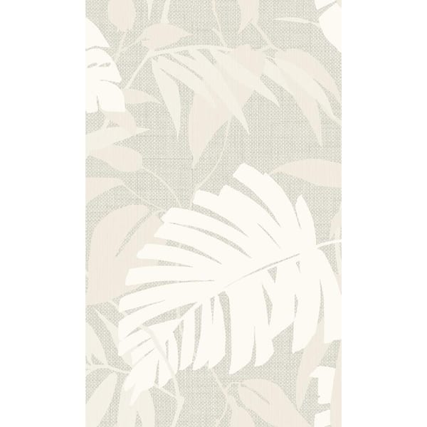 Walls Republic Almond Wisp Palm Leaves Botanical Printed Non-Woven Paper Non-Pasted Textured Wallpaper 60.75 sq. ft.