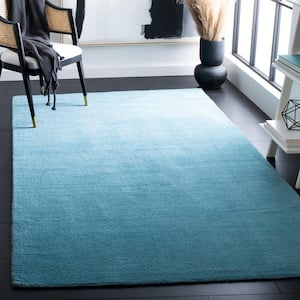 Himalaya Turquoise 2 ft. x 4 ft. Solid Area Rug