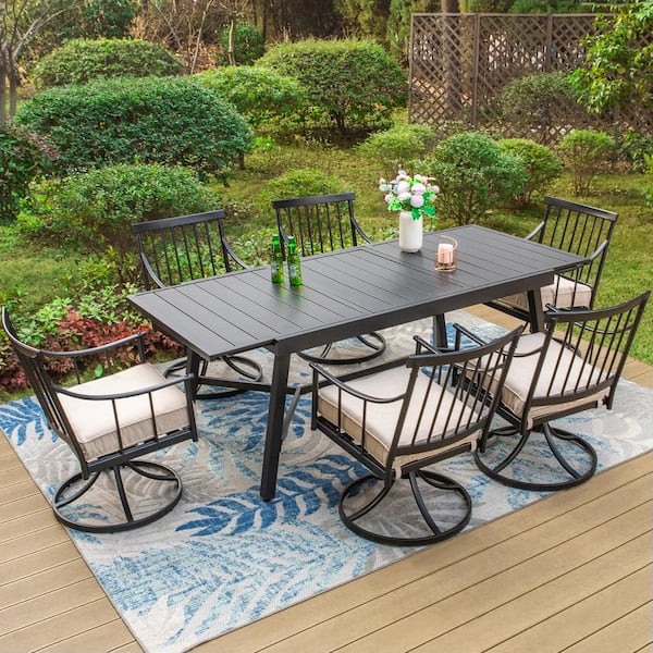 Lokatse Patio Furniture LOKATSE 4-Piece Outdoor Dining Set