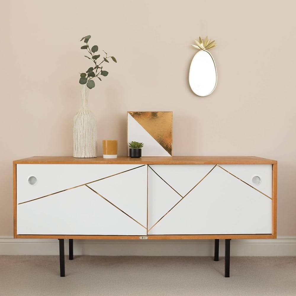 Glossy White Self-Adhesive Vinyl Film for Furniture and Walls