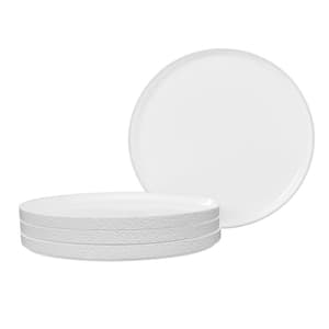 Colortex Stone White 7.5 in. Porcelain Salad Plates, (Set of 4)
