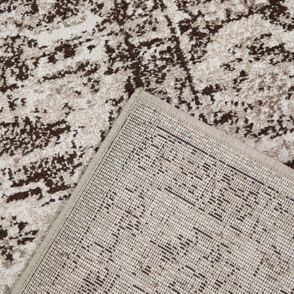 Polymnia Brown 5 ft. x 7 ft. Southwestern Medallion Area Rug