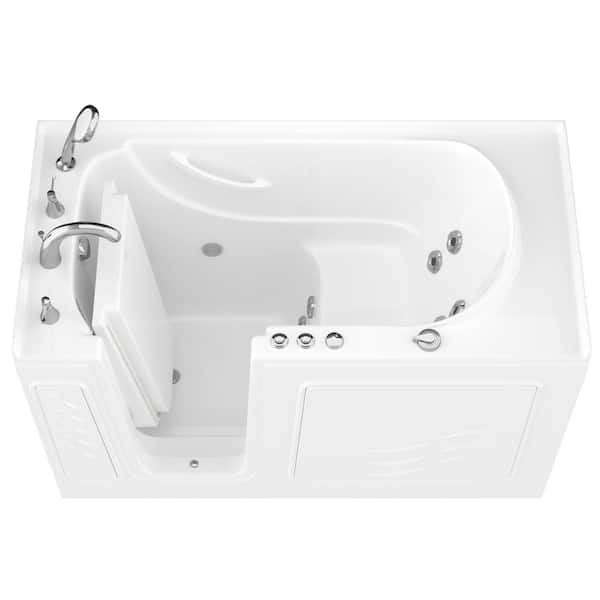 Universal Tubs Hd Series 60 In Left, Freestanding Bathtub Left Drain