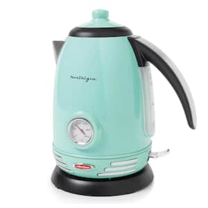 Aqua Retro 1500 W 1.7-Liter Stainless Steel Electric Water Kettle with Strix Thermostat
