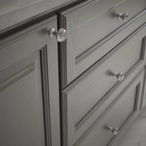 Liberty Solitaire 1 3 16 In 30 Mm, Clear Cabinet Knobs