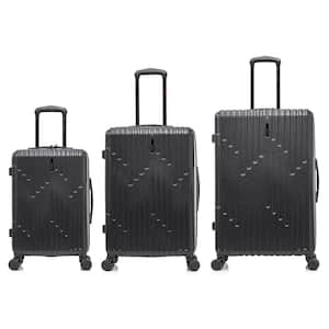Drip Lightweight Hard Side Spinner 3-Piece Luggage Set 20 in./24 in./28 in. Black