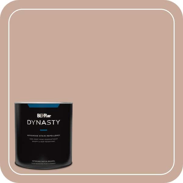 BEHR DYNASTY 1 qt. #ICC-97 Powdered Allspice Satin Enamel Interior Stain-Blocking Paint & Primer