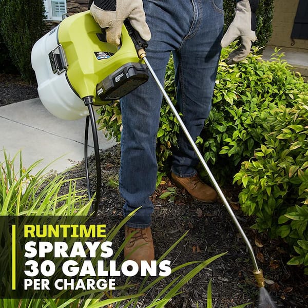 RYOBI ONE+ 18V Cordless Battery 1 Gal. Chemical Sprayer with 2.0