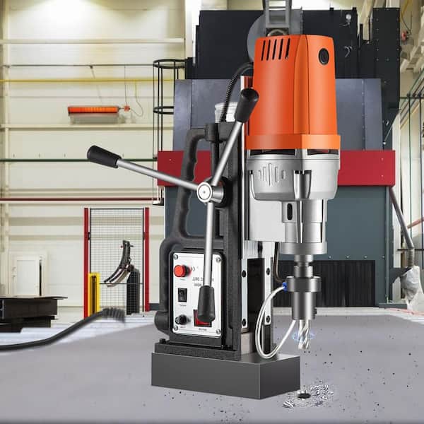 Magnetic Drill 1550W Magnetic Drill Press with 2 in. Boring Diameter Annular Cutter Machine, 11-Pcs Annular Cutter Bits