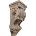 3 in. x 3-1/2 in. x 7 in. Unfinished Wood Walnut Small Traditional Corbel