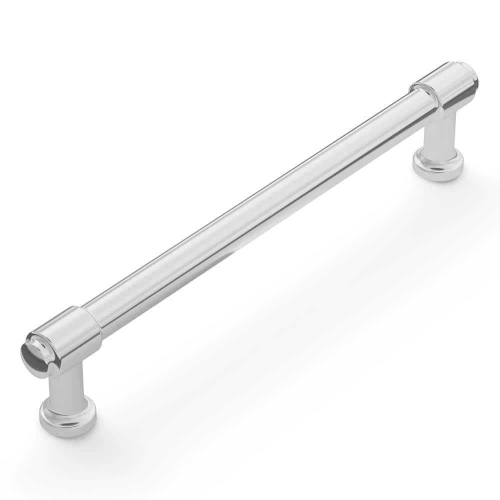Piper Chrome 6-5/16" Modern Bar Cabinet Pulls