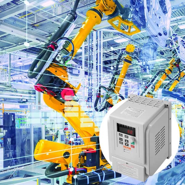 2.2KW 3HP VFD, 10A 220-240-Volts Single Phase Input to 3 Phase Output, Variable Frequency Drive, 0-400Hz for Motors Use