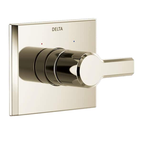 Delta Pivotal 1-Handle Wall-Mount Valve Trim Kit in Lumicoat Polished Nickel (Valve Not Included)