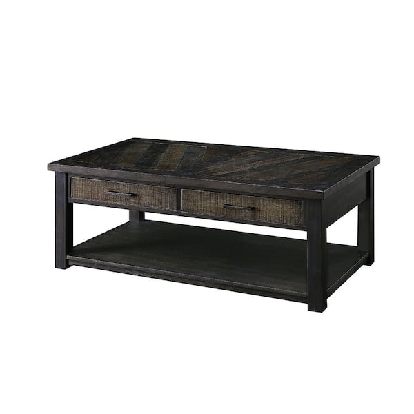 Furniture Of America Palka 48 In Dark, Large Dark Wood Coffee Table