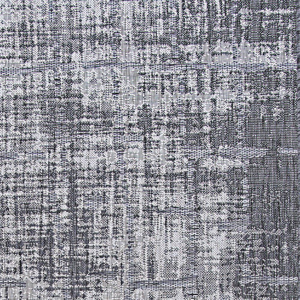 Charm Anthracite-Light Grey Flat Woven Reversible Area Rug 6 x 9