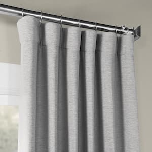 Vista Grey Rod Pocket Room Darkening Curtain - 50 in. W x 96 in. L (1-Panel)