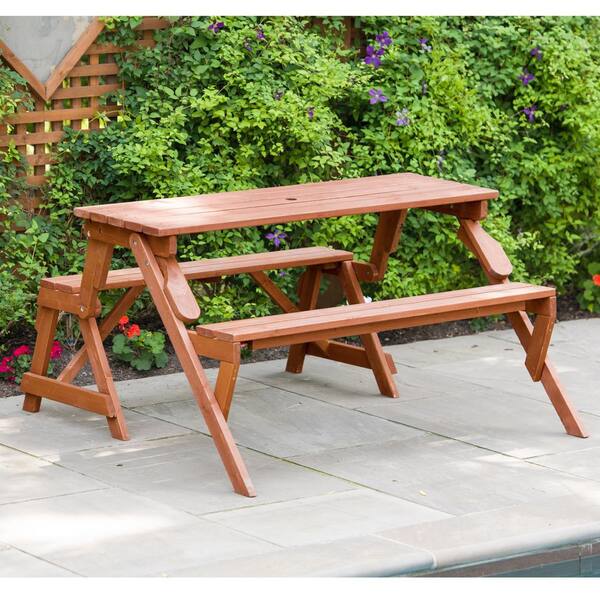 Home Depot Patio Table With Bench / Hampton Bay Riverbrook Espresso