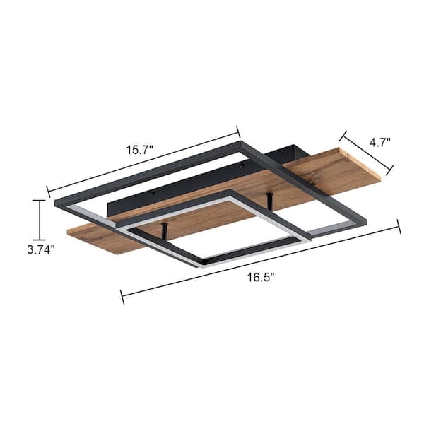 iPhone - iris⭐️ EDISLIVE Iris 5-Light 49.21 in. Integrated LED Wood Flush