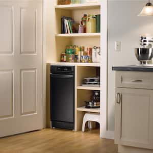 15 in. Convertible Trash Compactor in Black