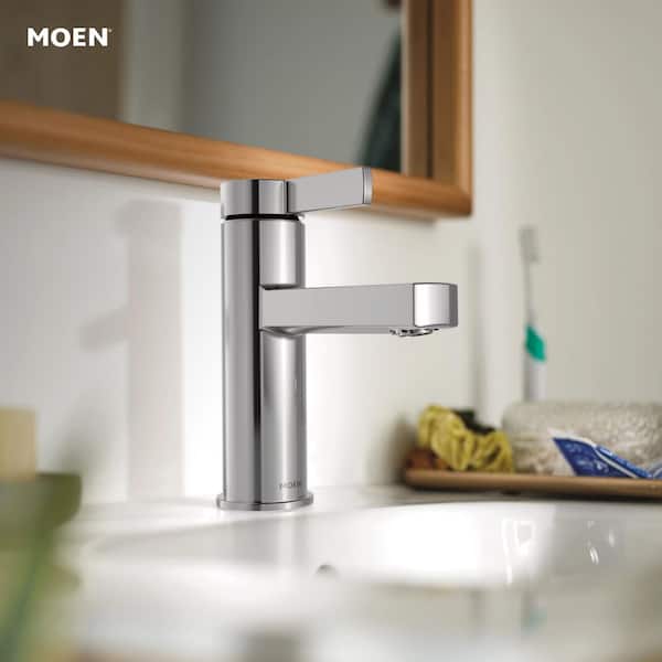 Beric Single Hole Single Handle Bathroom Faucet in Chrome