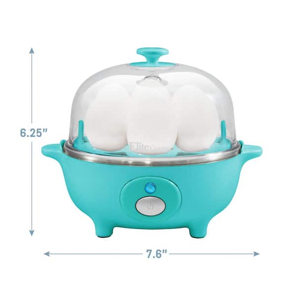 Unbranded 7 Egg Automatic Easy Egg Cooker Teal Color