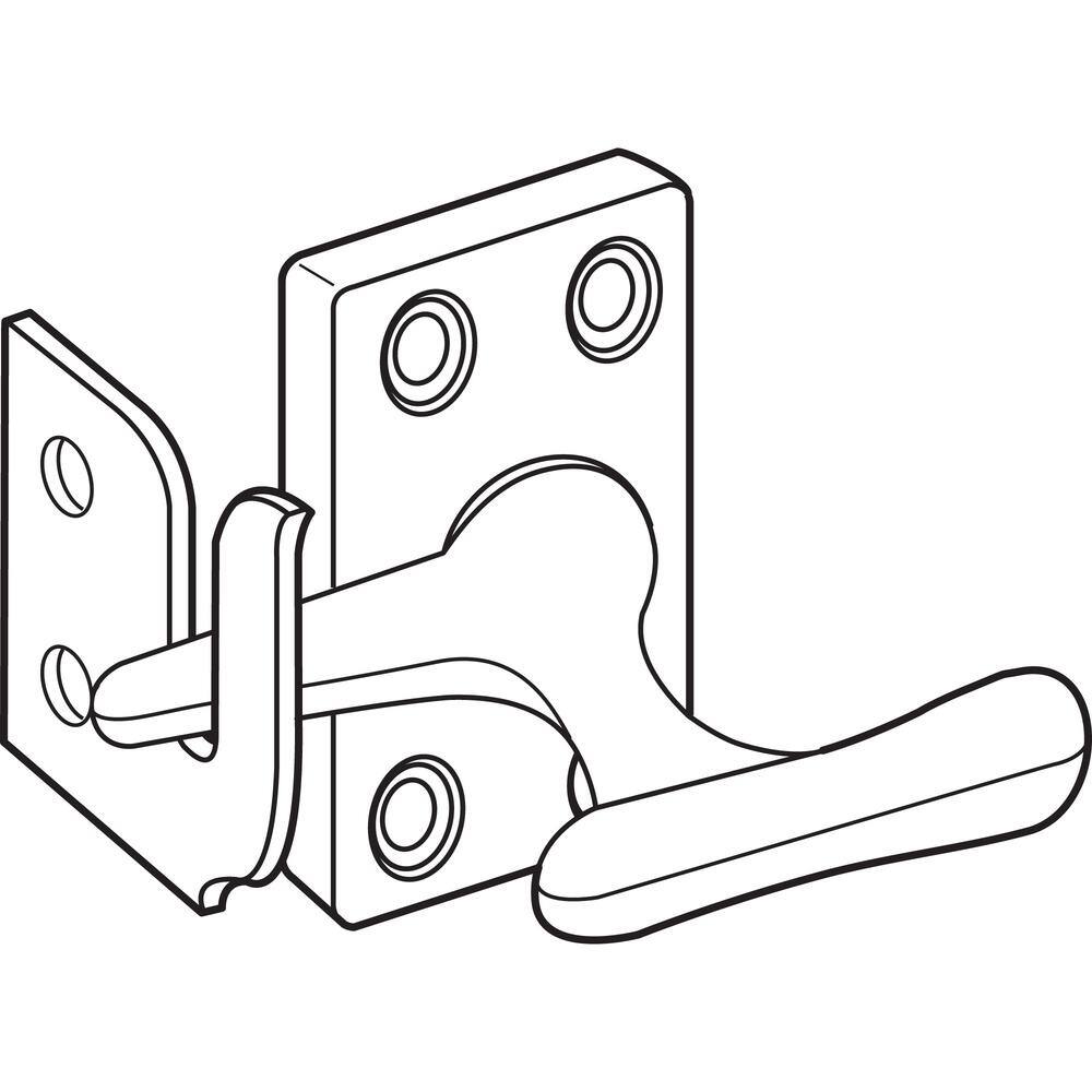 Antique Brass Diecast and Steel Casement Window Sash Lock