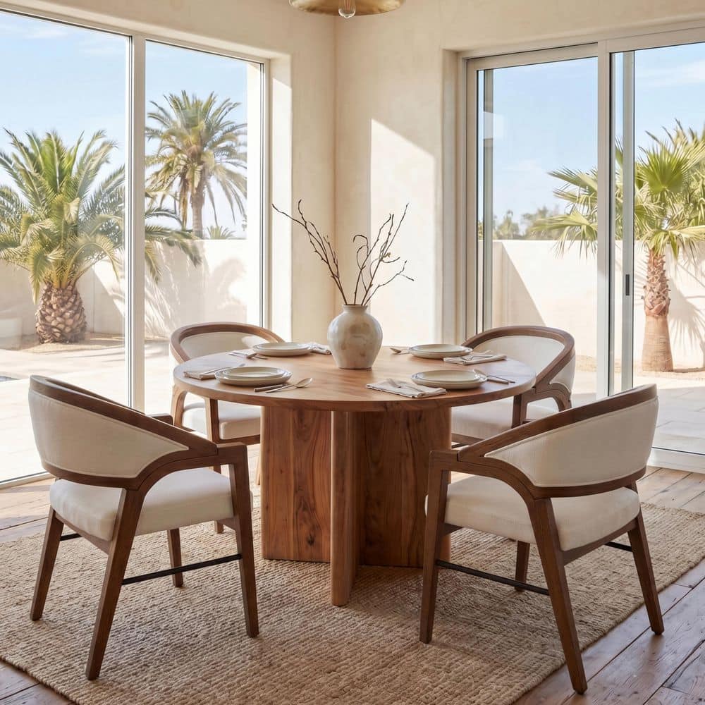 CHRISTOPHER KNIGHT HOME Ulen Country Walnut Finish Solid Wood and White ...