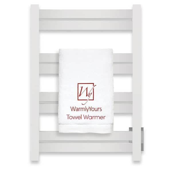 Classic Maple 8-Bar Electric Towel Warmer in Polished Stainless Steel