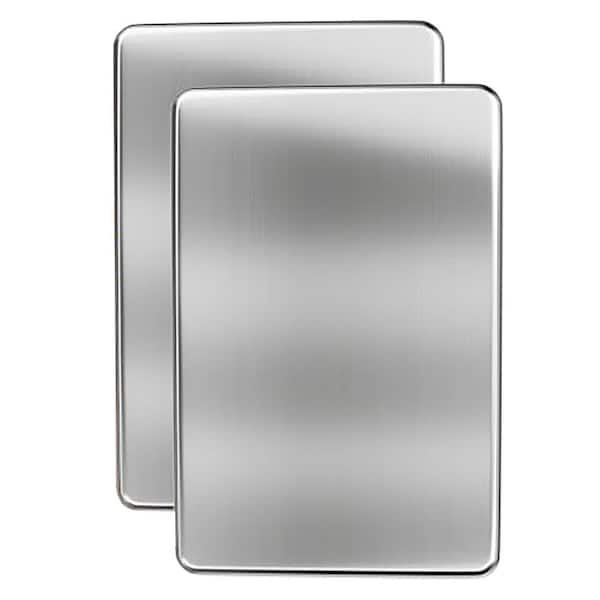 Unbranded 2-Pack Stainless Steel Ice Packs for Lunch Boxes, Coolers, and Camping